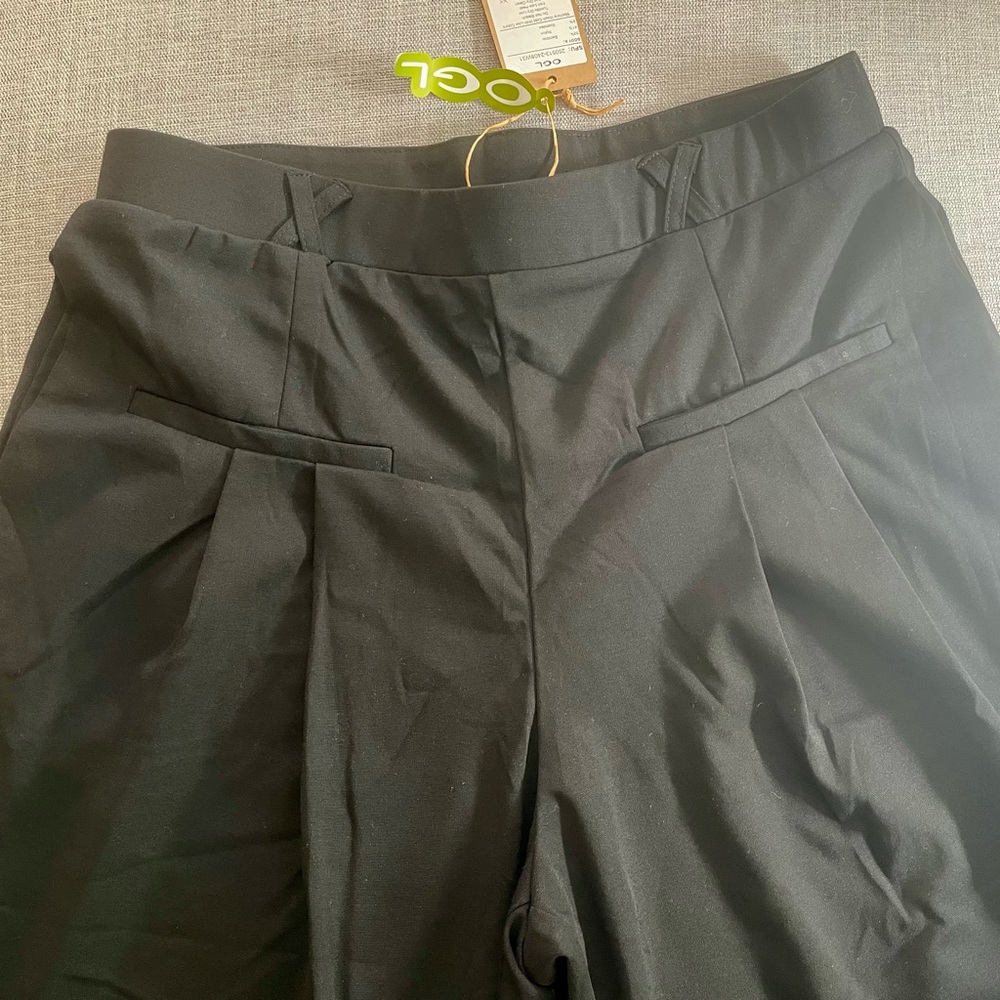 NWT OGL Black Wide-Leg Tailored Pants - Picture 7 of 11